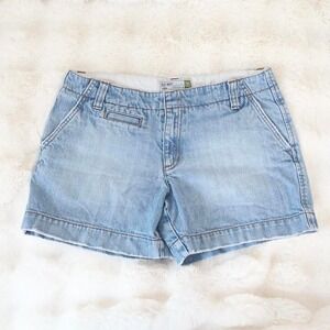 y2k old navy low rise denim micro shorts light wash size 6